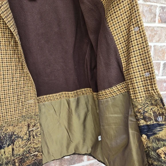 Vintage Orvis Barn Jacket Women's Sz M Plaid Quilted Flannel Lined